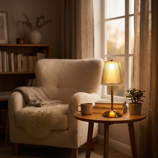 Lampe Tactile Nordique Rechargeable Chevet – photo 2