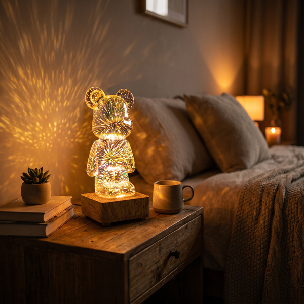 Lampe Ours 3D Acrylique Cadeau – photo 2