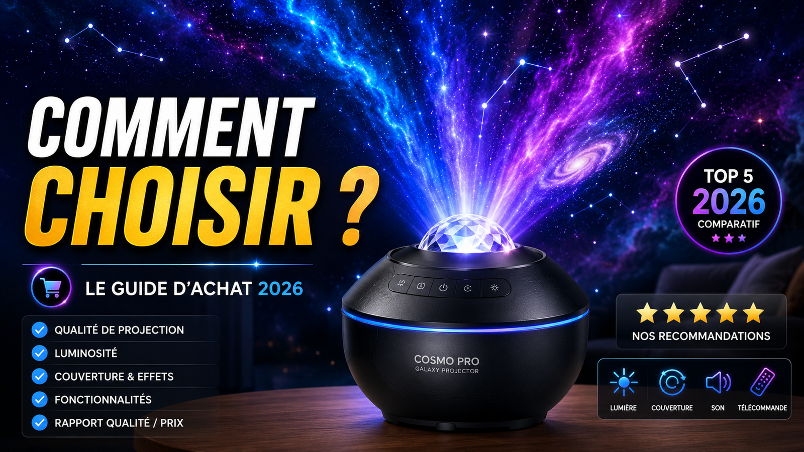 Comment Choisir son Projecteur Galaxie en 2026 : Guide Pratique