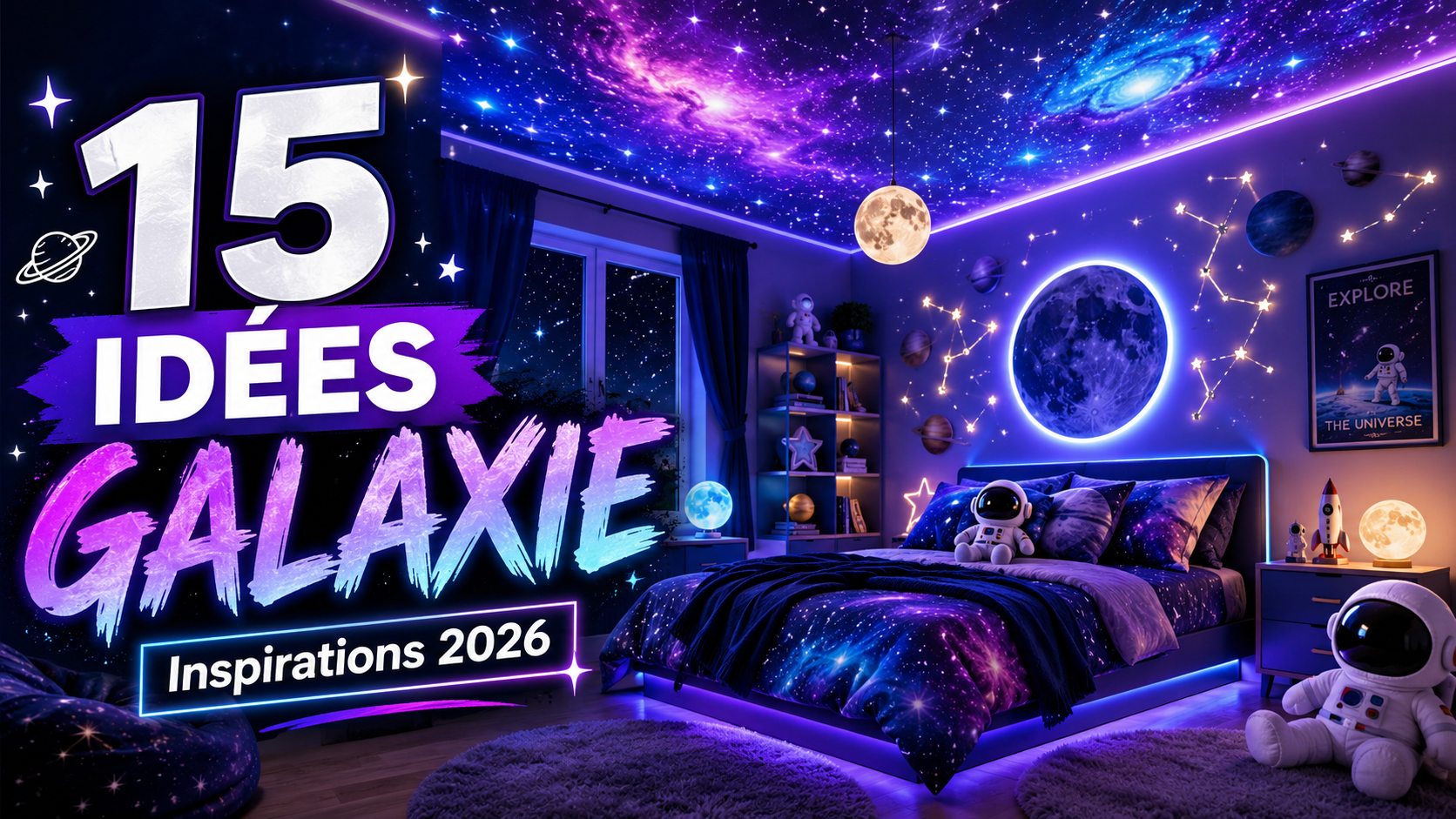 Décoration Chambre Galaxie : 15 Idées Inspirantes 2026