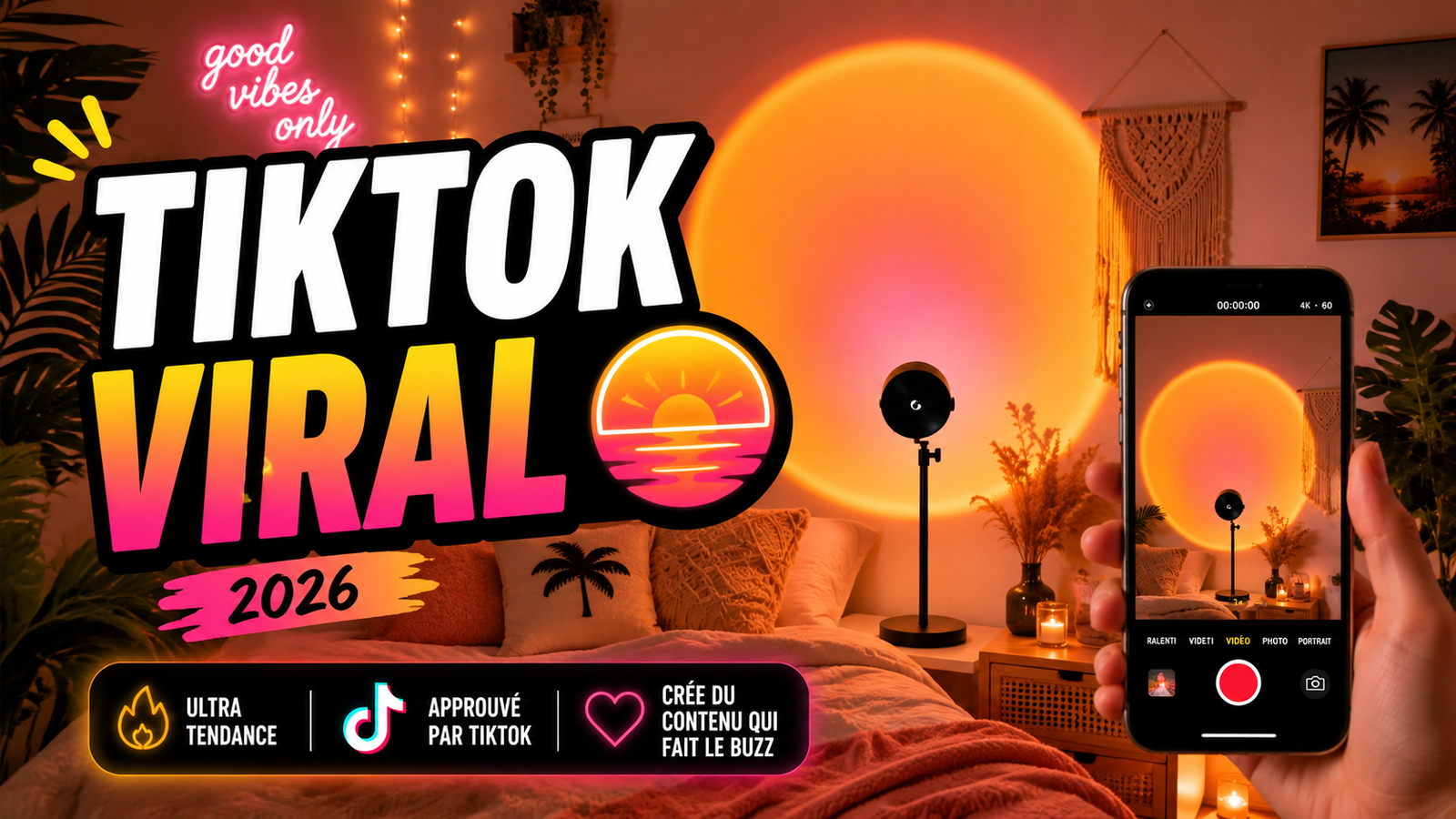Lampe Coucher de Soleil TikTok : Tendance 2026 & Guide Complet