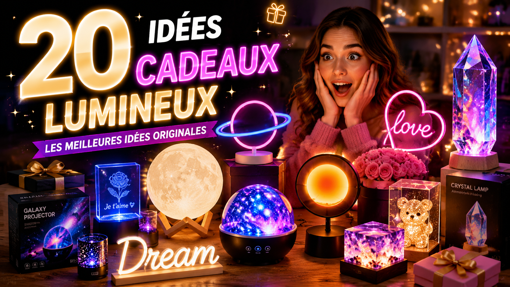 Idées Cadeaux Lumineux : 20 Meilleures Idées Originales