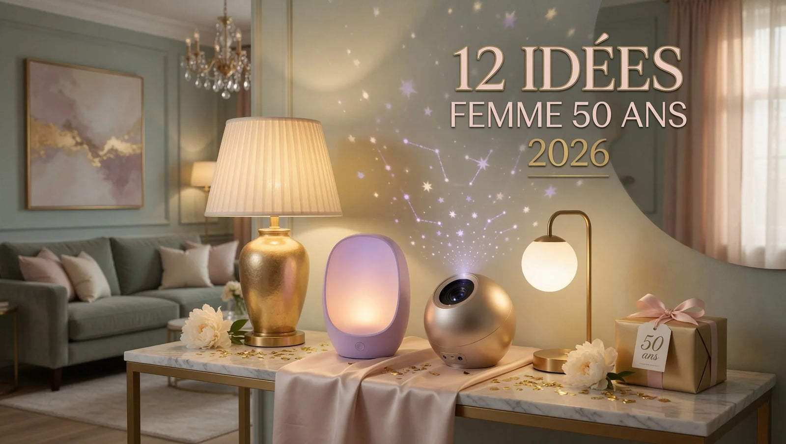 Cadeau Femme 50 Ans : 12 Idées Originales et Lumineuses 2026