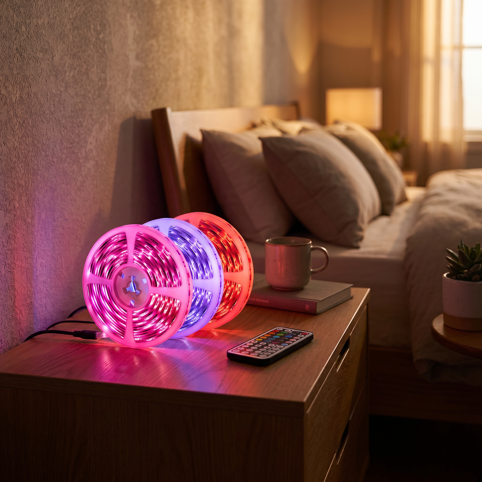 Ruban LED RGB 12LEDs Télécommande – photo 2