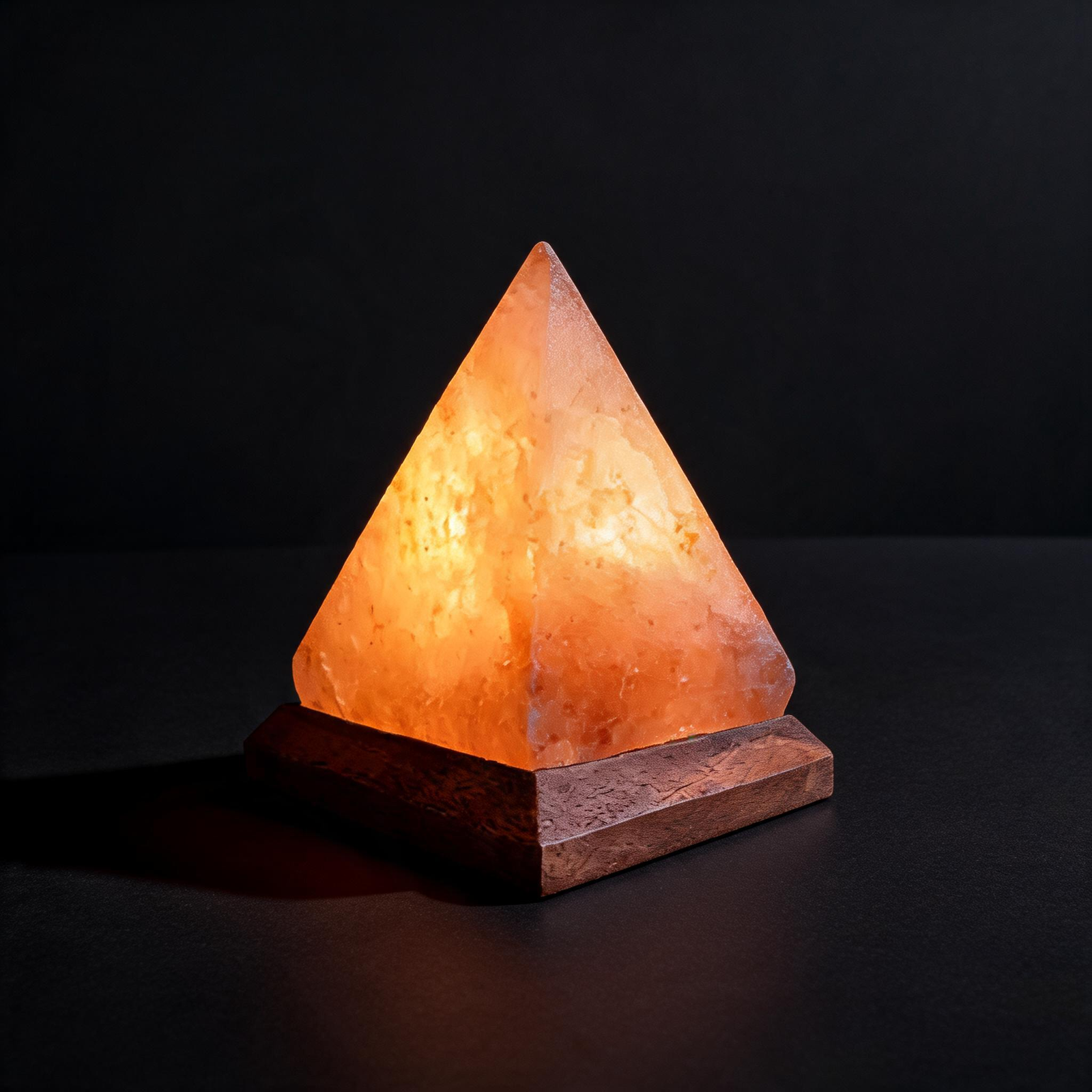 Lunaria Lampe Sel Pyramide USB Cristal Décoratif - lampe sel himalaya - lumière chaleureuse - décoration intérieur LED