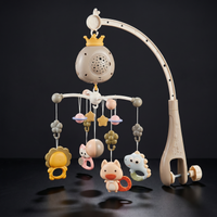 Mobile Bébé Projecteur Musical avec Veilleuse — Carrousel Lit Bébé, Rotation 360° – photo 3
