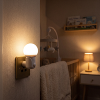 Veilleuse Prise Bébé LED — Dimmable 2 Couleurs, Prise EU Directe, Chambre Enfant – photo 2
