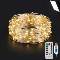 Rideau LED Guirlande Télécommande USB