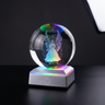 Boule Cristal Ange Gravé Laser LED | LUNARIA