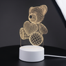 Lampe Ours 3D Acrylique | LUNARIA