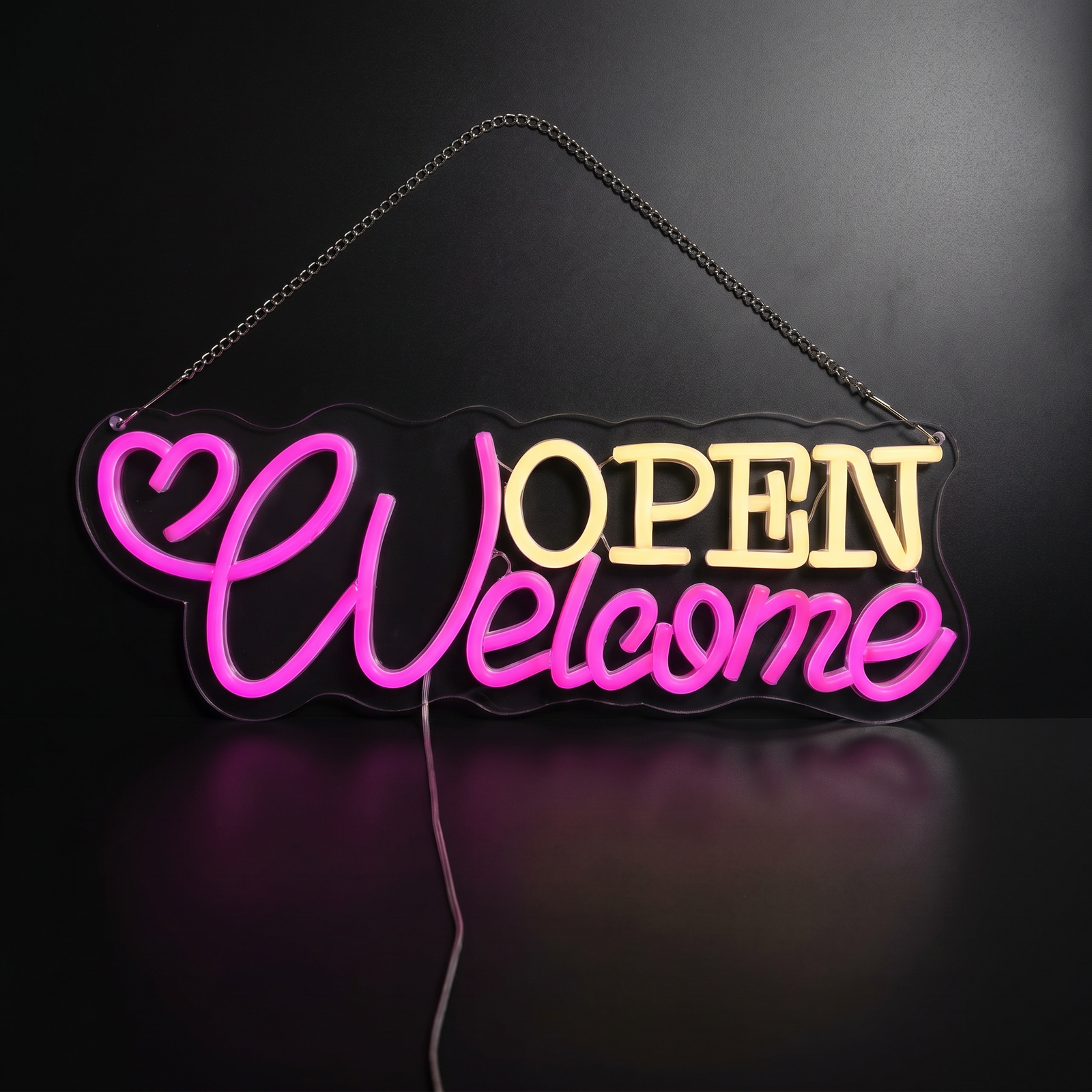 Néon LED « Open » Mural Double Face | LUNARIA