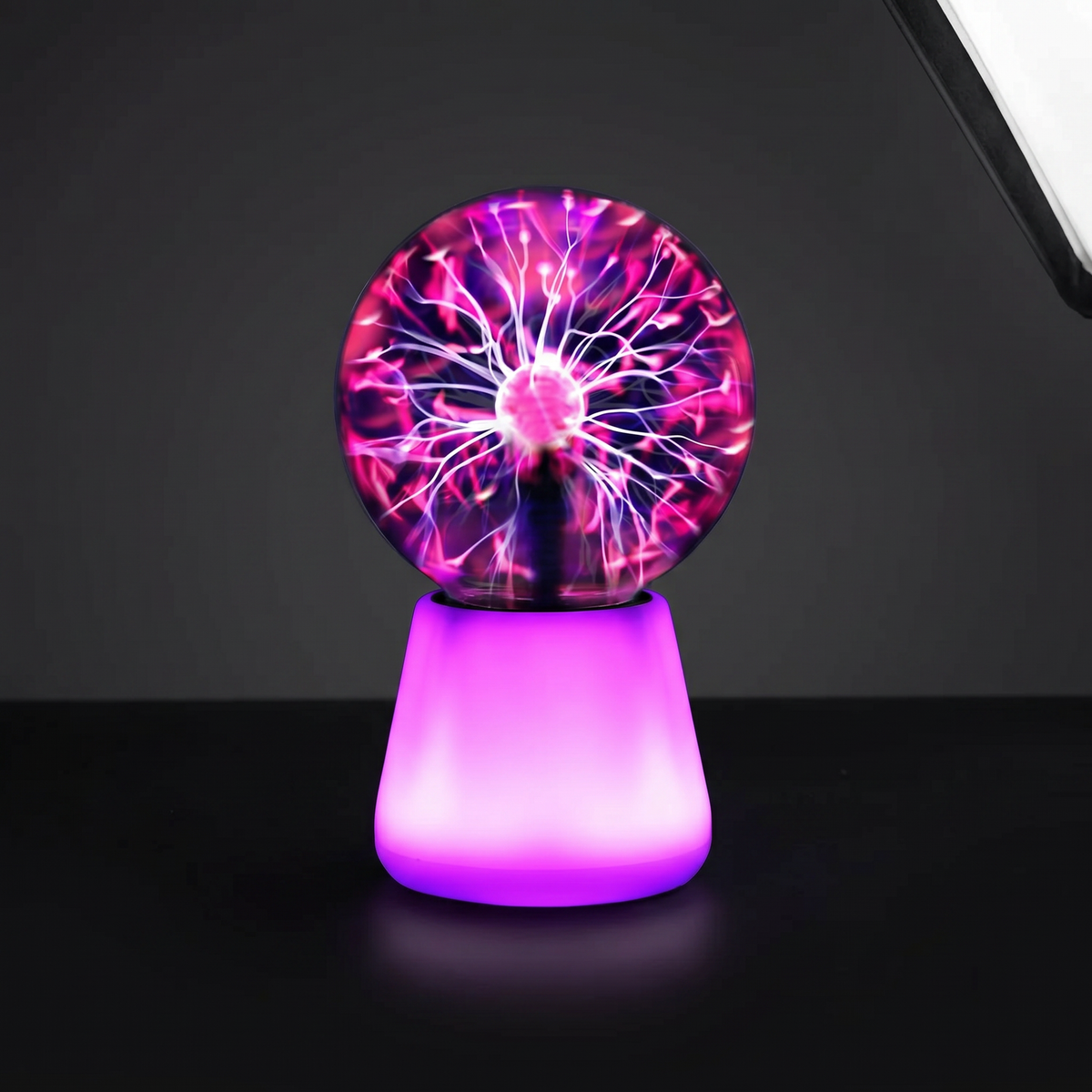 Lunaria Boule Plasma Tactile 7 Couleurs - boule plasma - arcs électriques