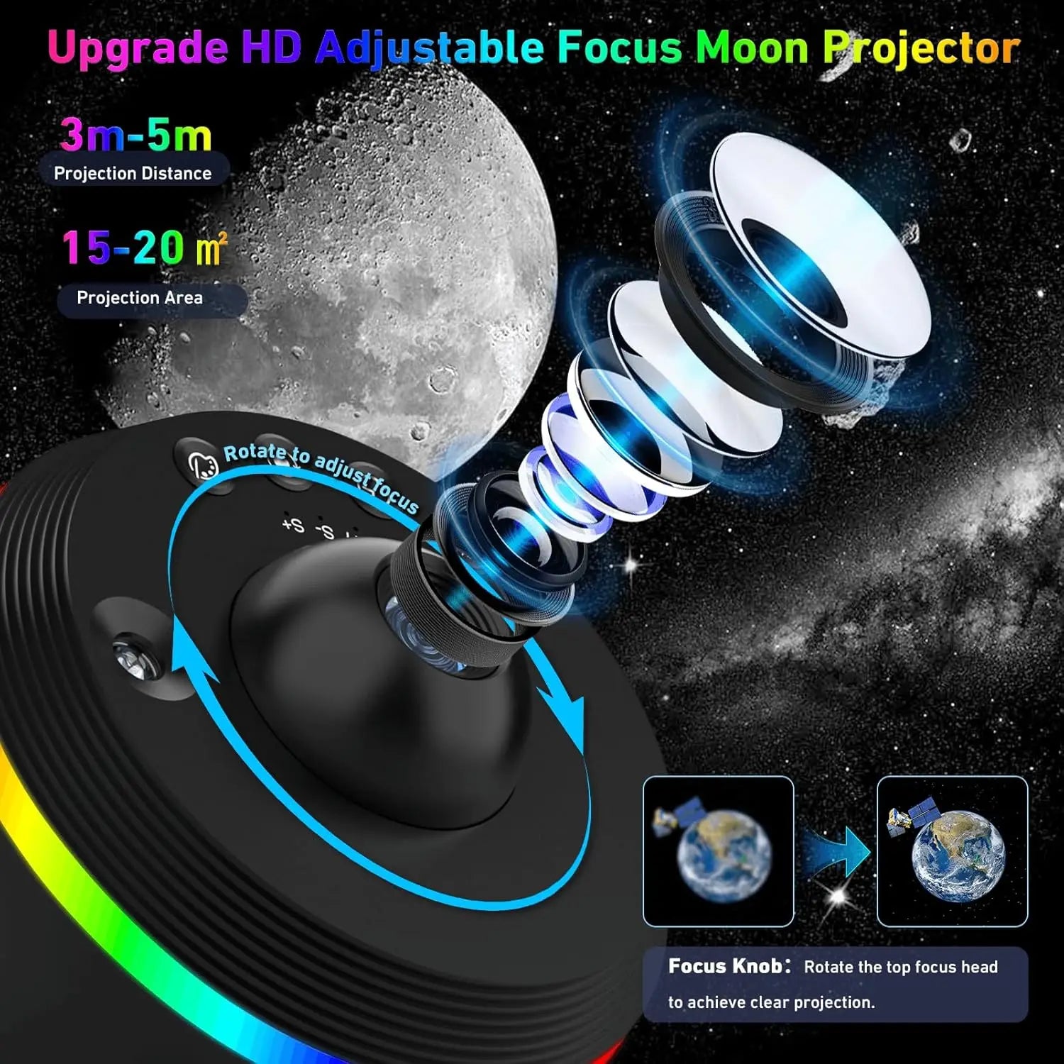 Projecteur Galaxie 13-en-1 HD Planétarium – photo 8