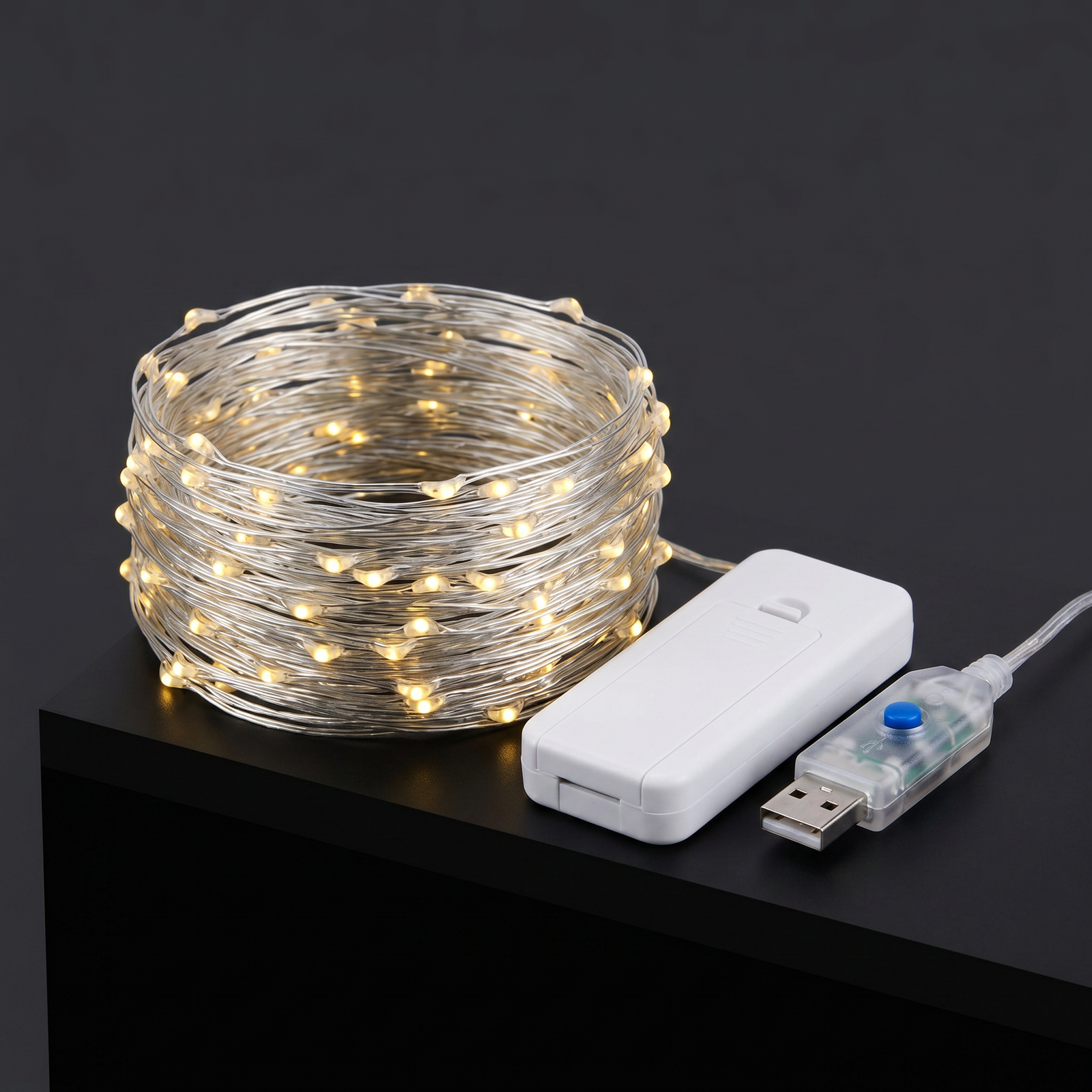 Rideau LED Guirlande Télécommande USB – photo 3