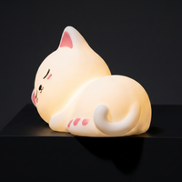 Veilleuse Silicone Chat LED Rechargeable — 7 Couleurs, Variateur Tactile, Enfant – photo 3