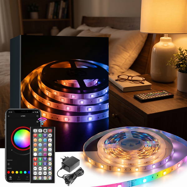 Ruban LED RGB App Bluetooth Sync Musique Télécommande – photo 2