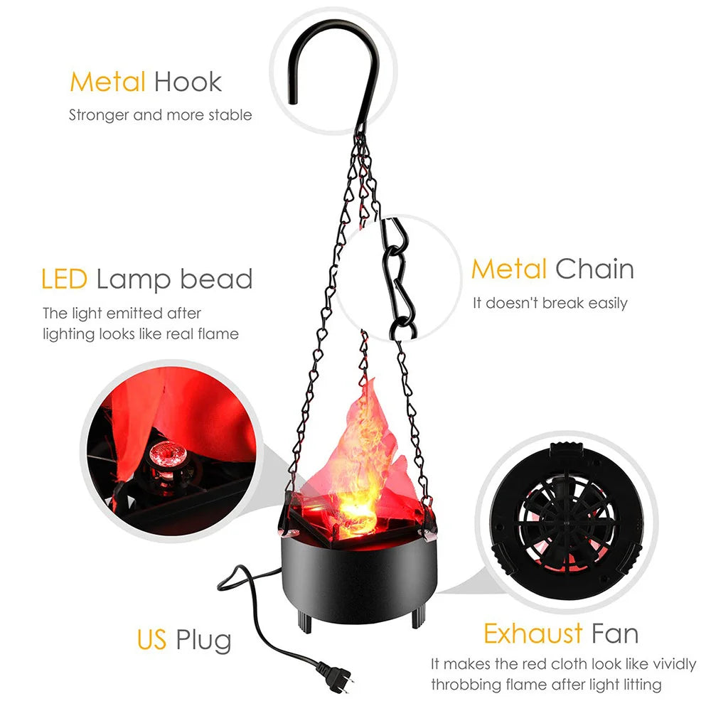 Lampe Flamme Suspension Décorative – photo 4