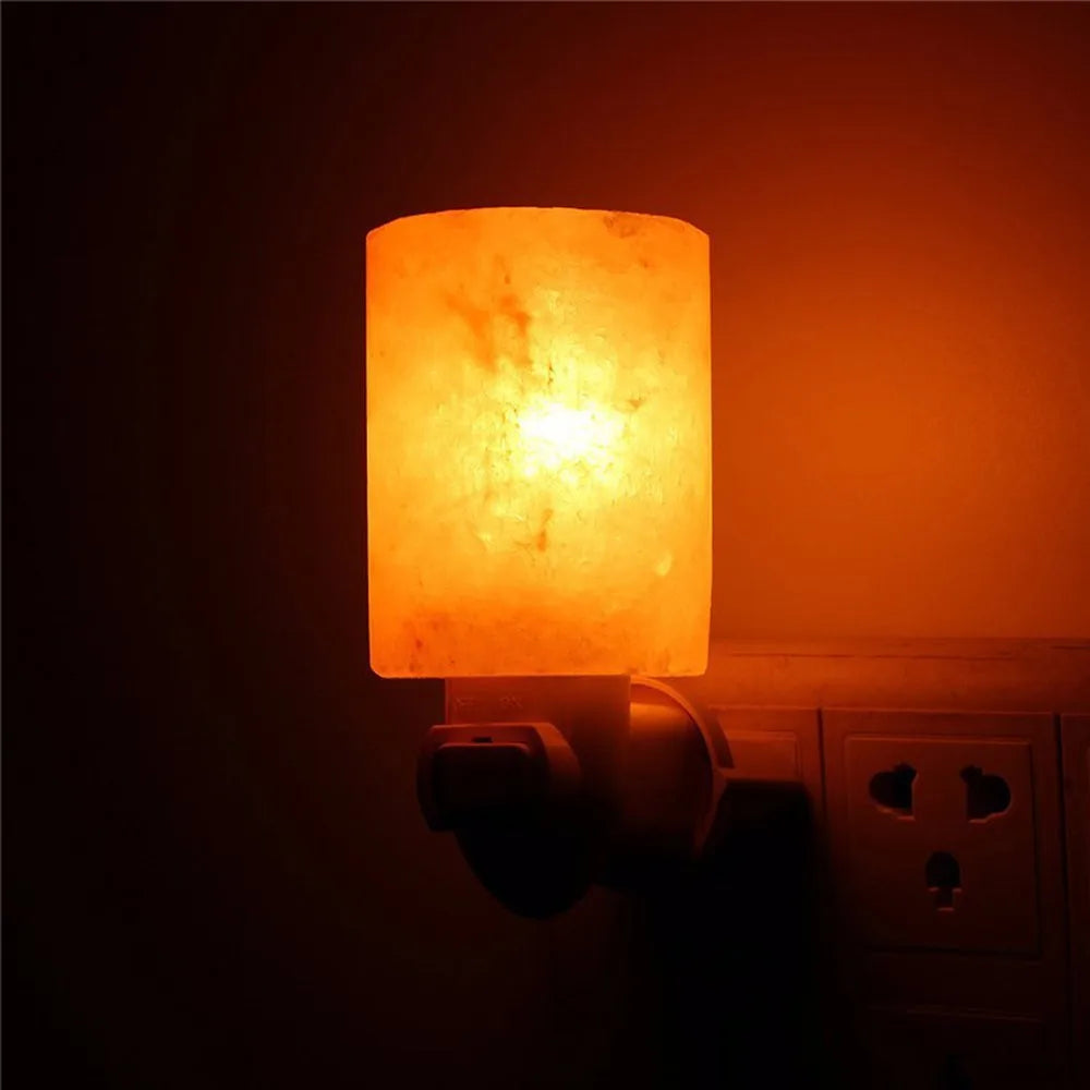 Lunaria Lampe Sel Himalayan Blanc Chaud Naturelle - lampe sel himalaya en situation dans une chambre - ambiance zen