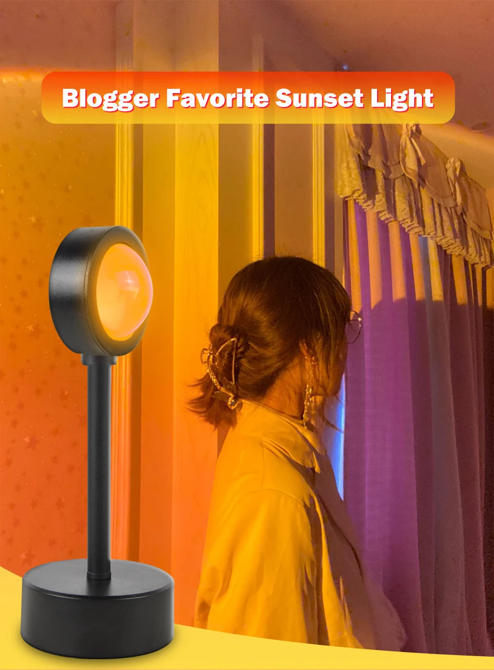 Lampe Sunset Mood Light Bedroom Variantes – photo 7