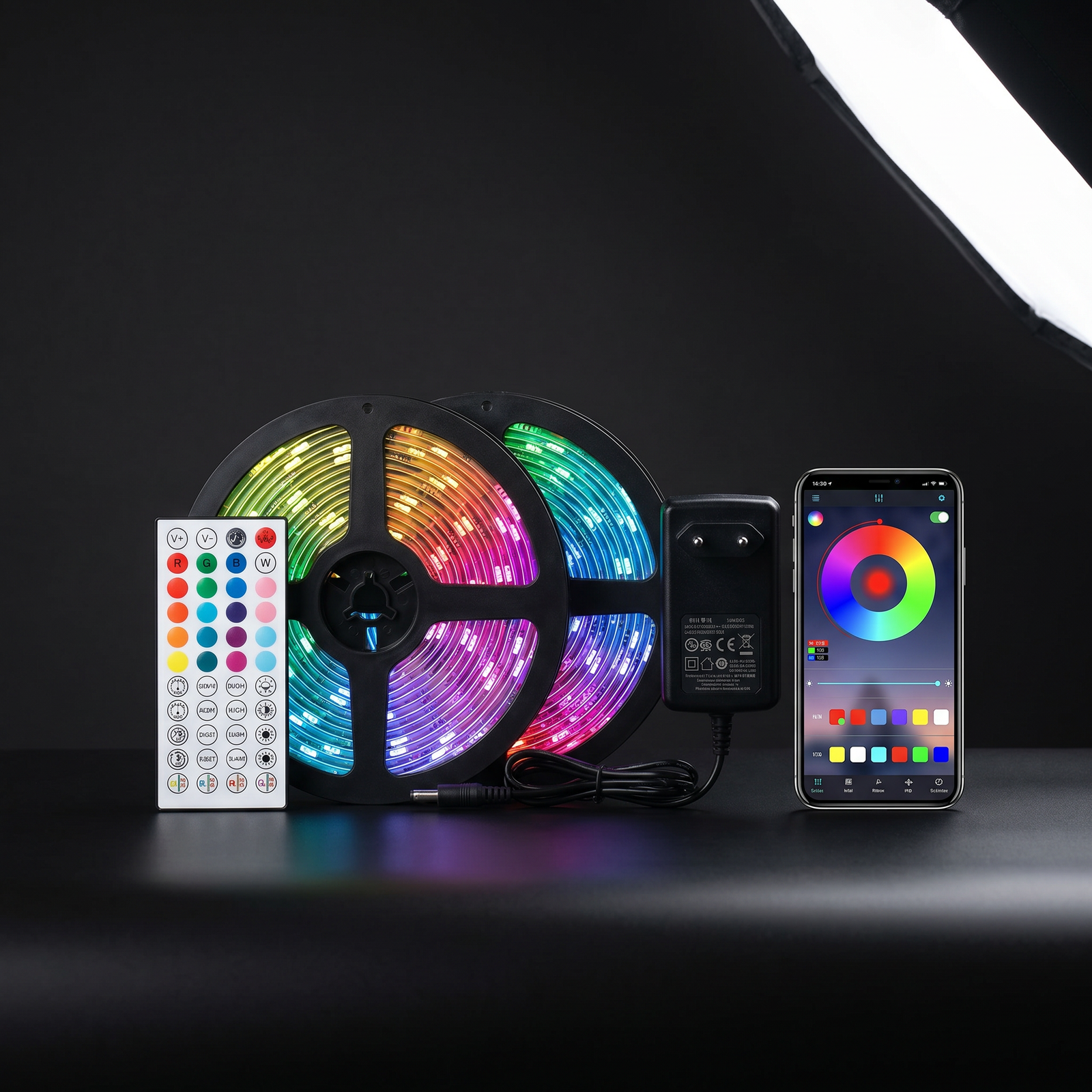 Ruban LED RGB 40m Music Sync App 10m | LUNARIA