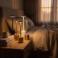 Lampe Tactile Sans Fil Bureau 3 Couleurs Rechargeable – photo 2