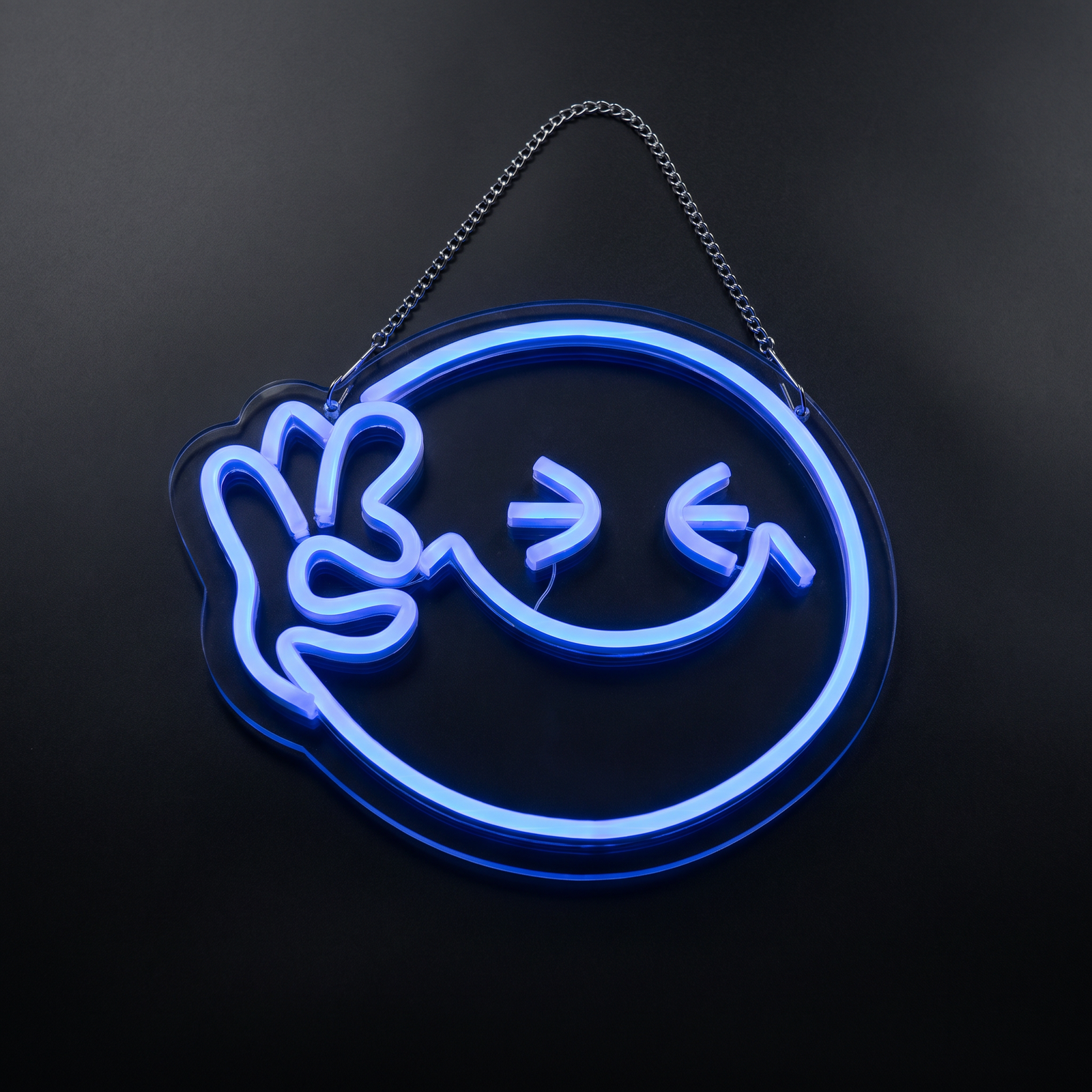 Néon LED Smile Face Mural | LUNARIA