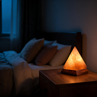 Lunaria Lampe Sel Himalayan 8 Couleurs USB - lampe sel himalaya en situation dans une chambre - ambiance zen