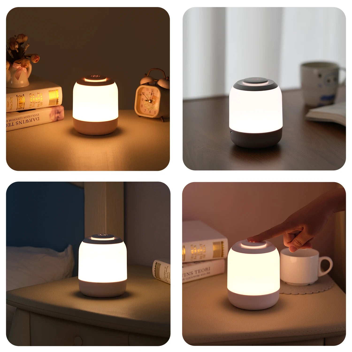 Lampe Tactile Rechargeable Chevet LED USB – photo 6