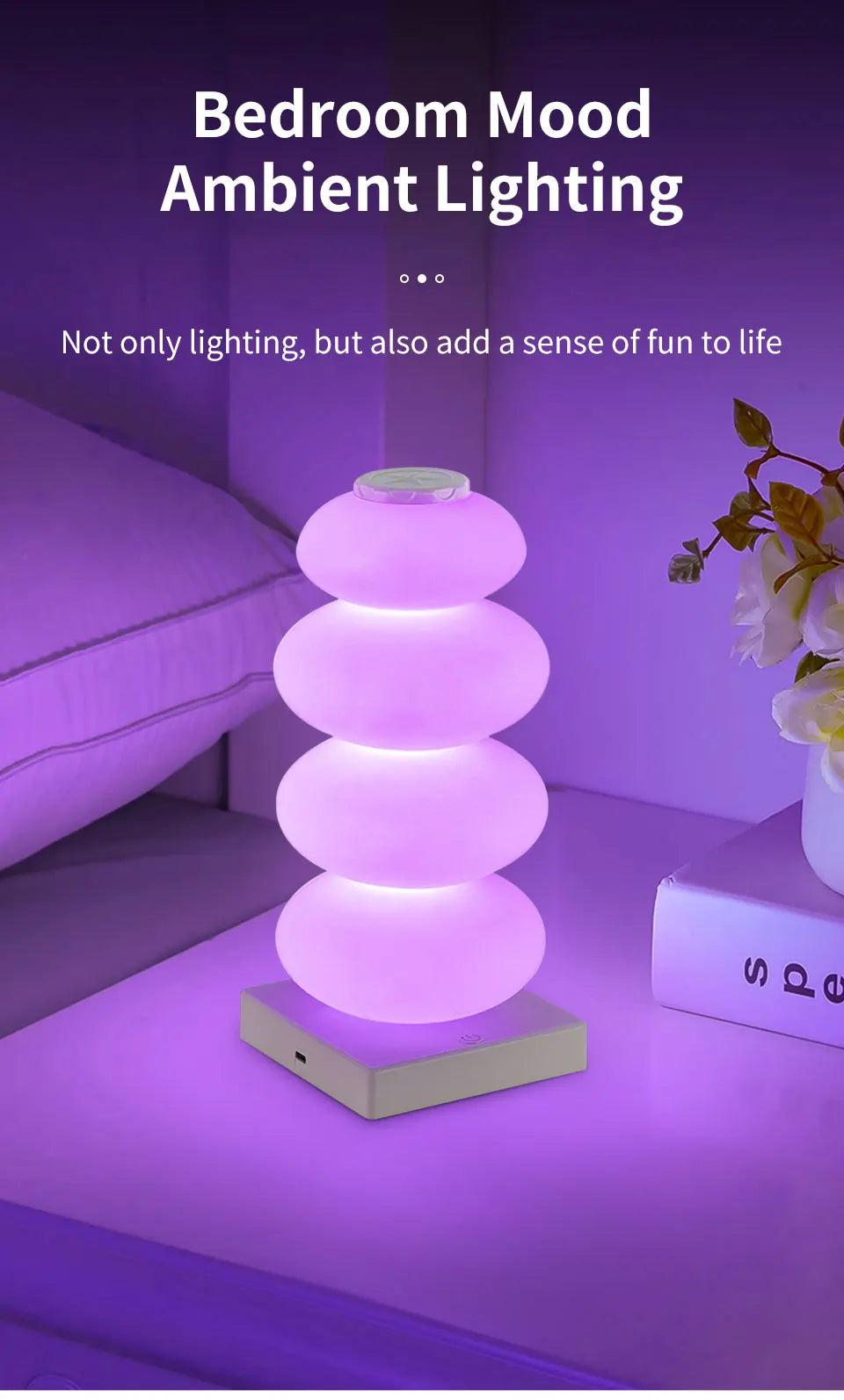 Ruban LED Rechargeable Lampe Table 16 Couleurs – photo 9