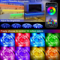 Ruban LED RGB App Bluetooth Sync Musique Télécommande – photo 7
