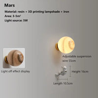 Lunaria Lampe Lune Murale Astronaute Chambre Enfant - lampe lune 3D - effet 3D réaliste