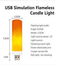 Ampoule LED E27 Effet Flamme USB – photo 4