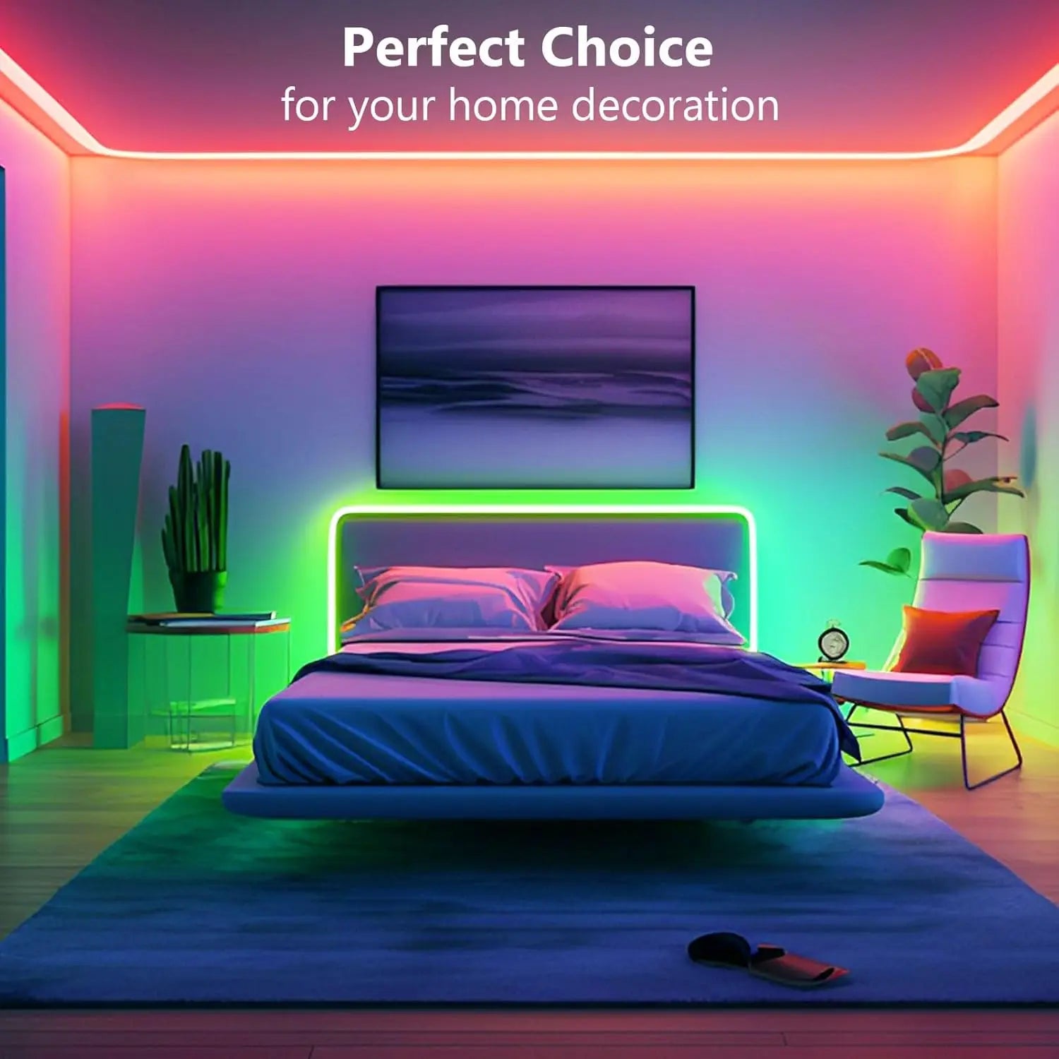 Ruban LED RGB App Bluetooth Sync Musique Télécommande – photo 18