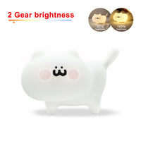 Veilleuse Silicone Chat Rechargeable — 7 Couleurs LED, Capteur Tactile, Enfant Bébé – photo 9