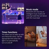 Ruban LED RGB App Bluetooth Sync Musique Télécommande – photo 5