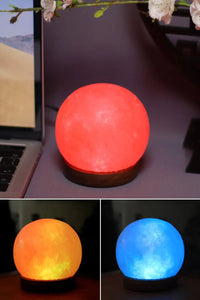 Lampe Sel Colorée 100% Naturelle Sculptée – photo 10