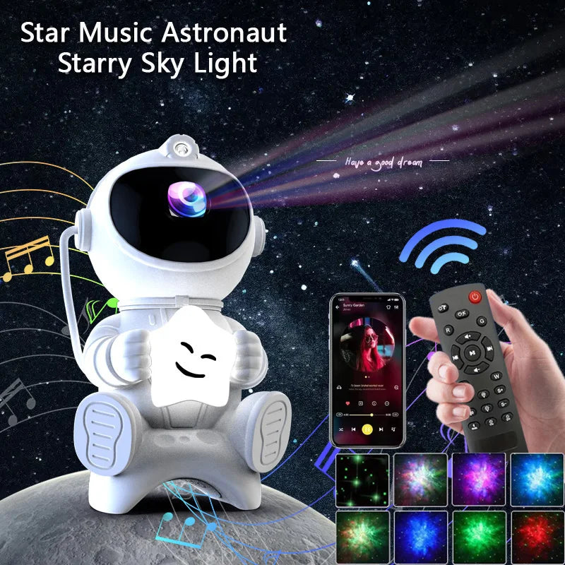 Projecteur Galaxie Astronaute Bluetooth - vue 4