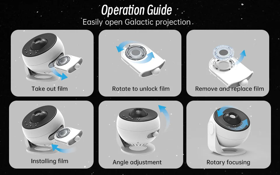 Projecteur Galaxie Pro Starry Sky 360° – photo 11