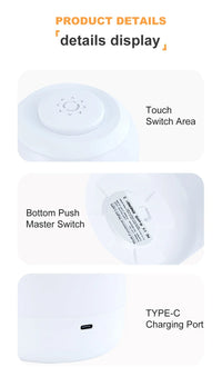 Lampe Tactile Rechargeable Chevet LED USB – photo 16