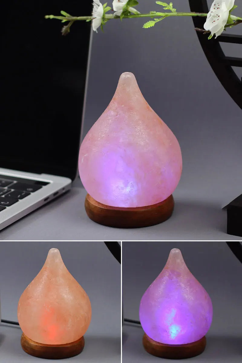 Lampe Sel Colorée 100% Naturelle Sculptée – photo 14