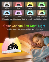 Réveil Enfant Sleep Training ORIA — Veilleuse 11 Couleurs avec Code Jour/Nuit – photo 5