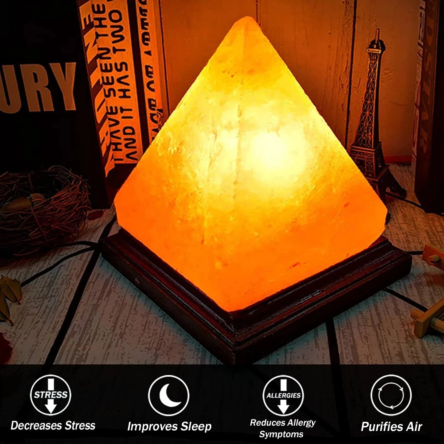 Lampe Sel Himalayan 8 Couleurs USB – photo 8