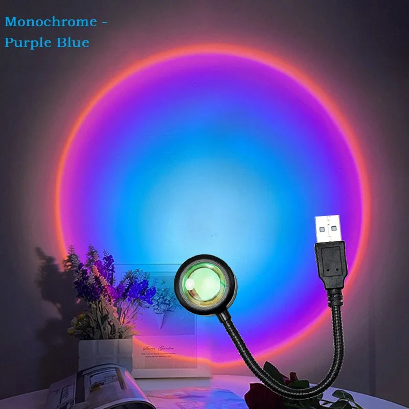 Lampe Sunset Arc-en-Ciel Néon USB – photo 23