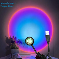 Lampe Sunset Arc-en-Ciel Néon USB – photo 23