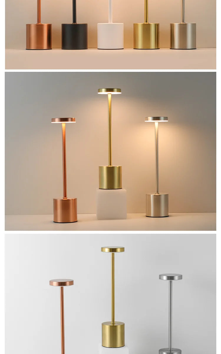 Lampe Tactile Sans Fil Bureau 3 Couleurs Rechargeable – photo 13