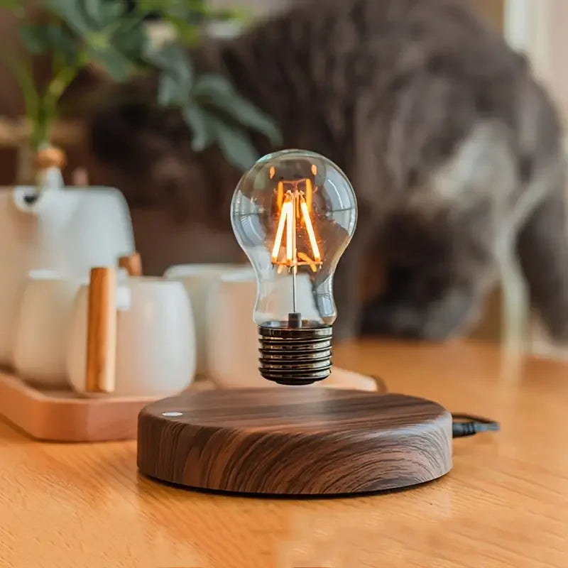 Lampe Lune Lévitation Base Bois 3D – photo 18