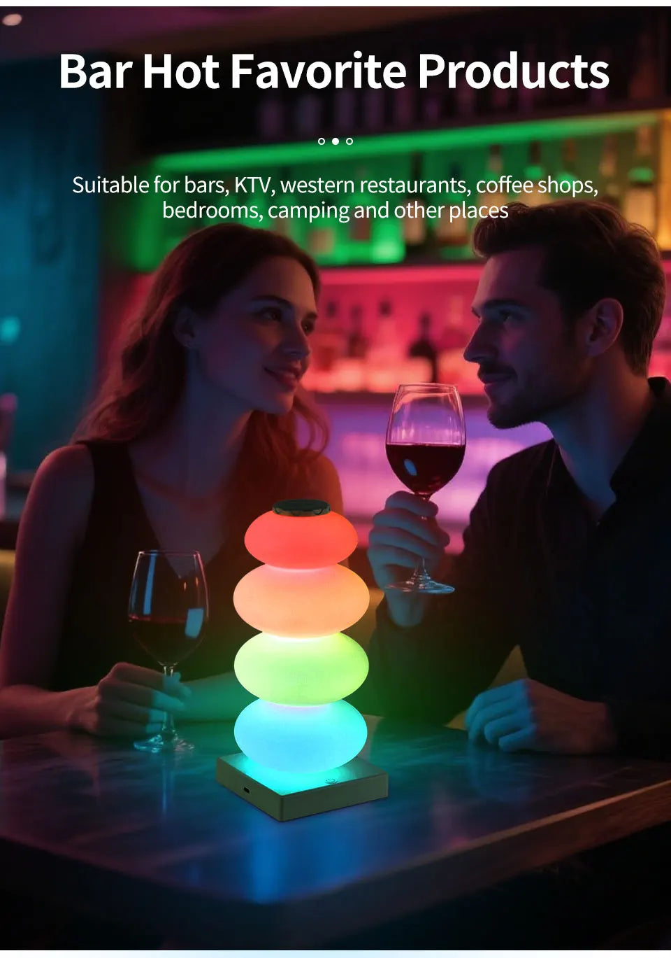 Ruban LED Rechargeable Lampe Table 16 Couleurs – photo 12