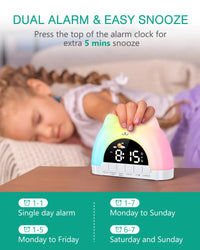 Réveil Enfant Sleep Training ORIA — Veilleuse 11 Couleurs avec Code Jour/Nuit – photo 6