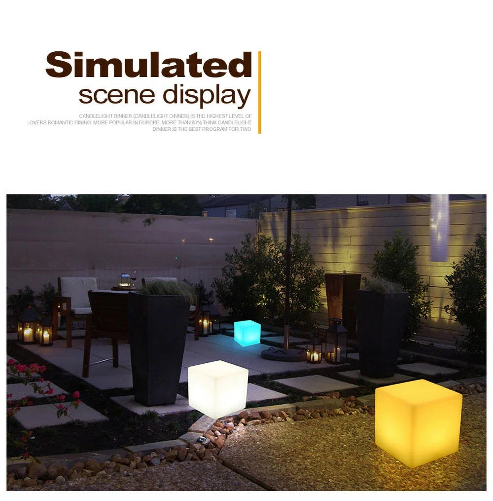 Cube LED RGB Jardin Outdoor – photo 13