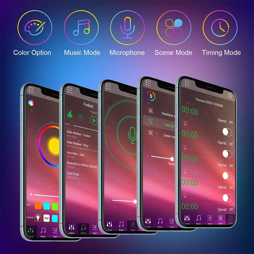 Ruban LED RGB 40m Music Sync App 10m – photo 4